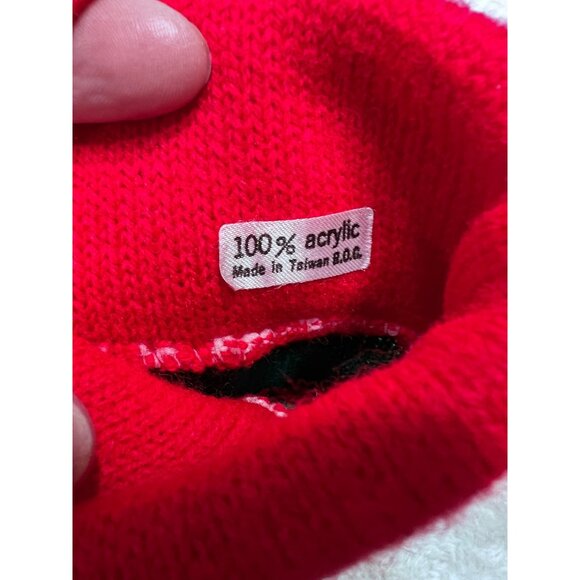 Vintage Christmas Stocking With Nutcracker Design & Pom Pom - Picture 4 of 4